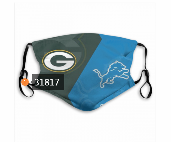 NFL Green Bay Packers  1382020 Dust mask with filter->nfl dust mask->Sports Accessory